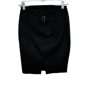 Express Pencil Skirt Womens Straight Lined Slit Professional Black 00